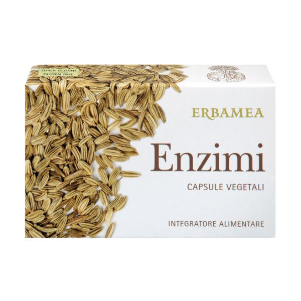 Erbamea Enzimi Integratore per la Digestione 24 Capsule Vegetali