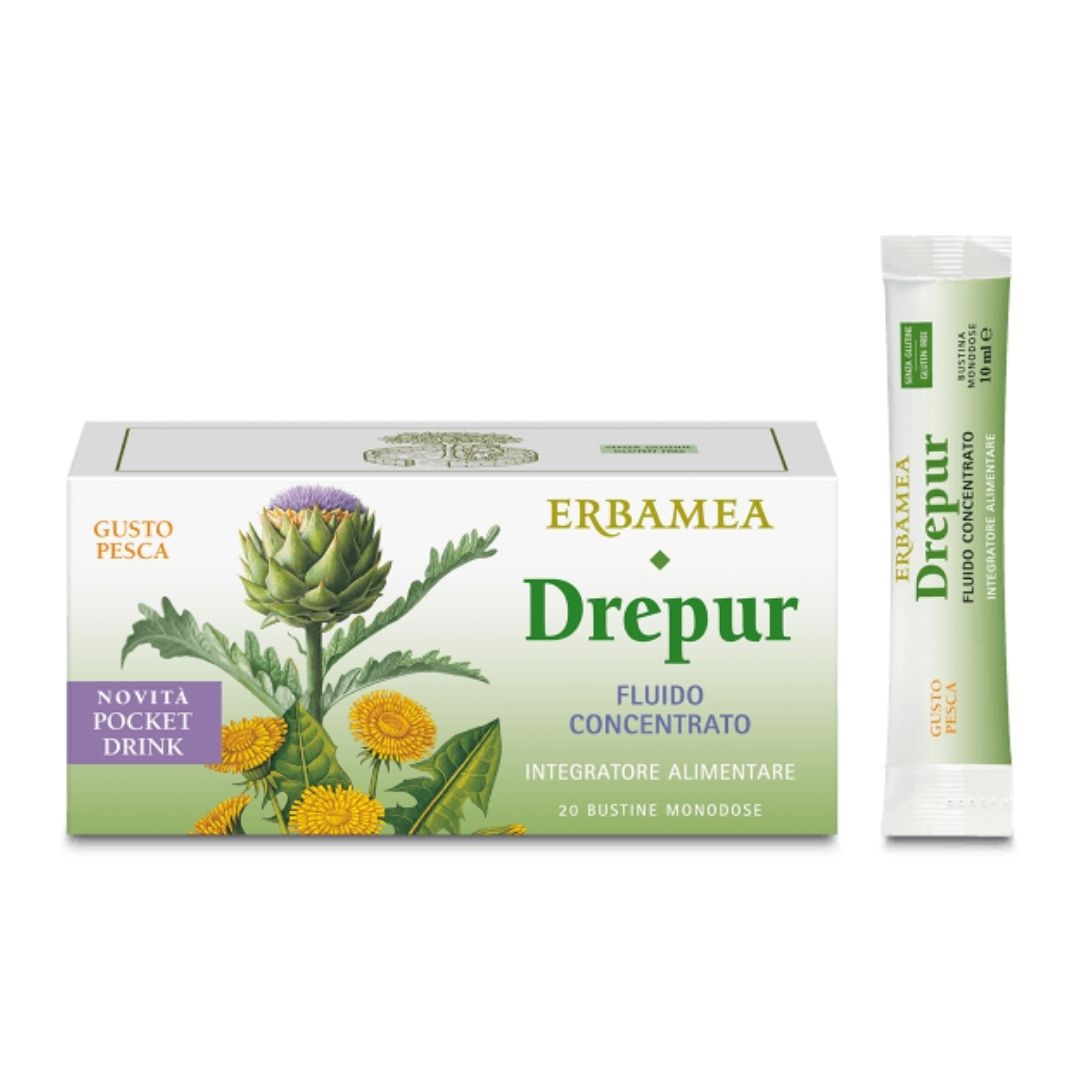 Erbamea Drepur Fluido Concentrato Integratore Funzionalit Epatica 20 Bustine