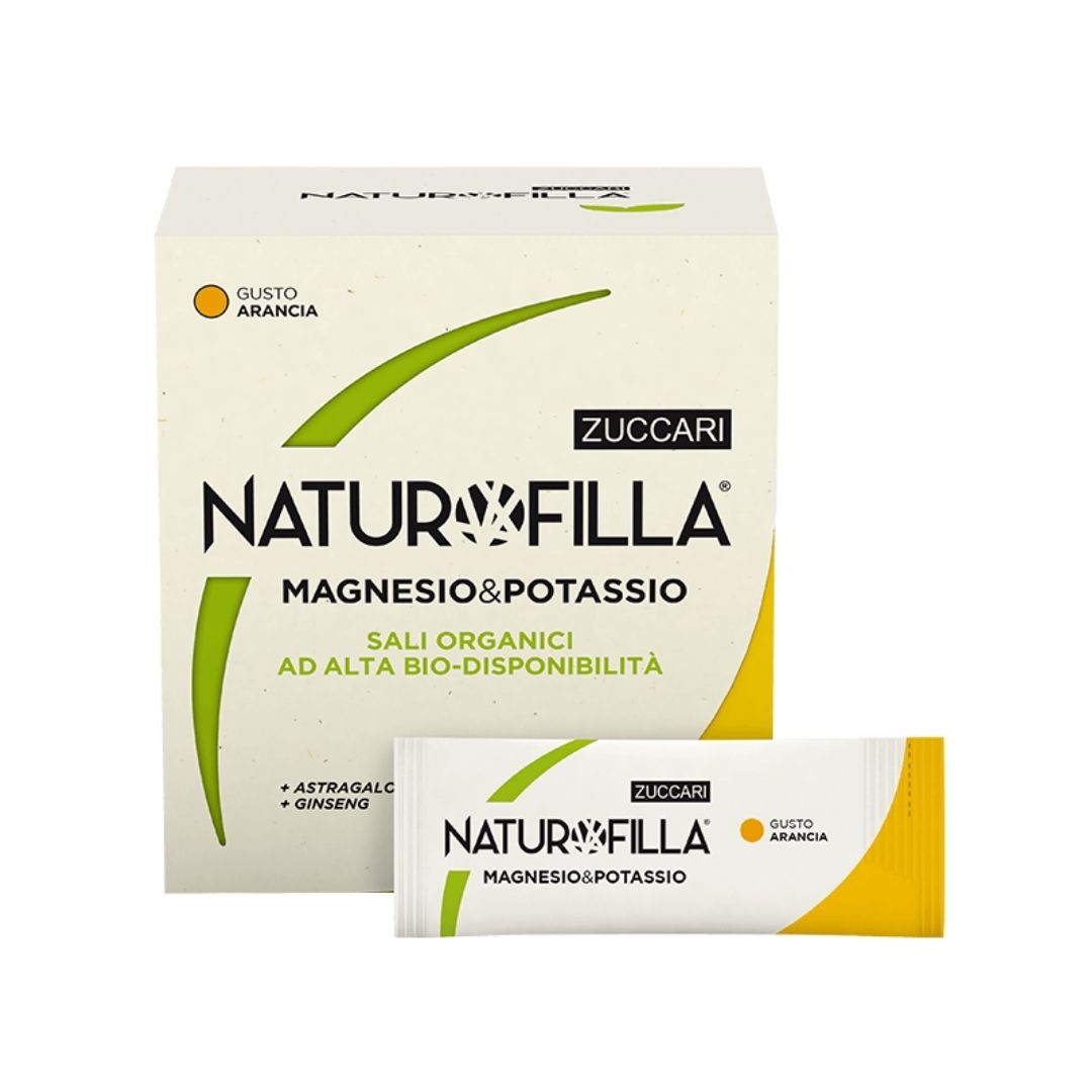Zuccari Naturofilla Magnesio & Potassio Integratore Alimentare Arancia 14Bustine