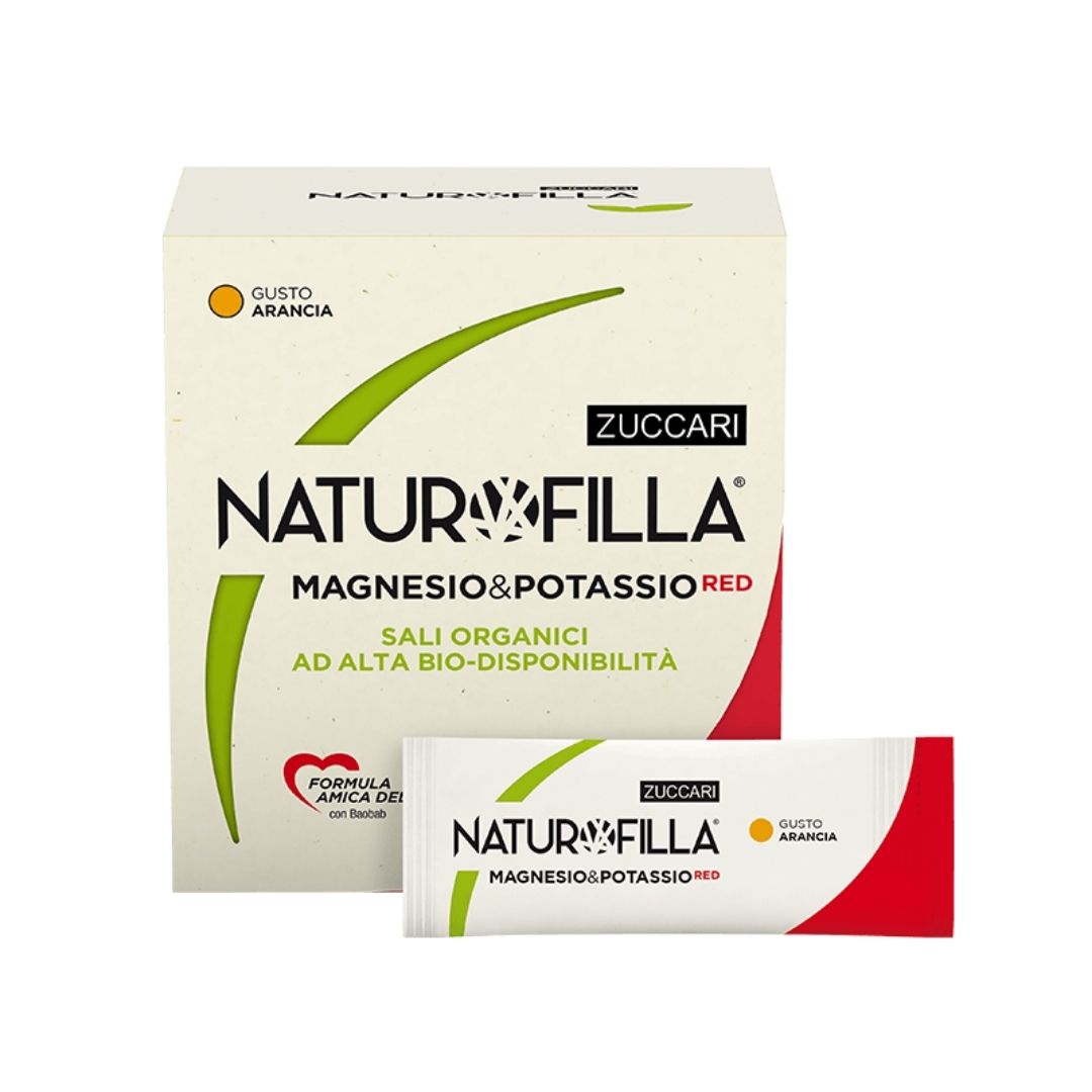 Zuccari Naturofilla Magnesio & Potassio Red Integratore Alimentare Arancia 14Bus