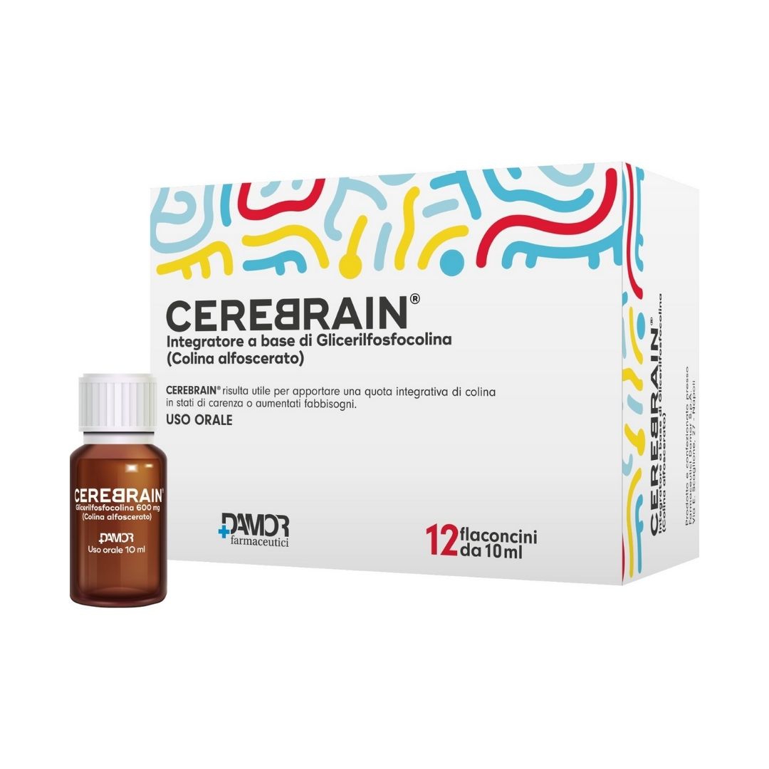 Damor Cerebrain Integratore Alimentare 12 Flaconcini Da 10 ml