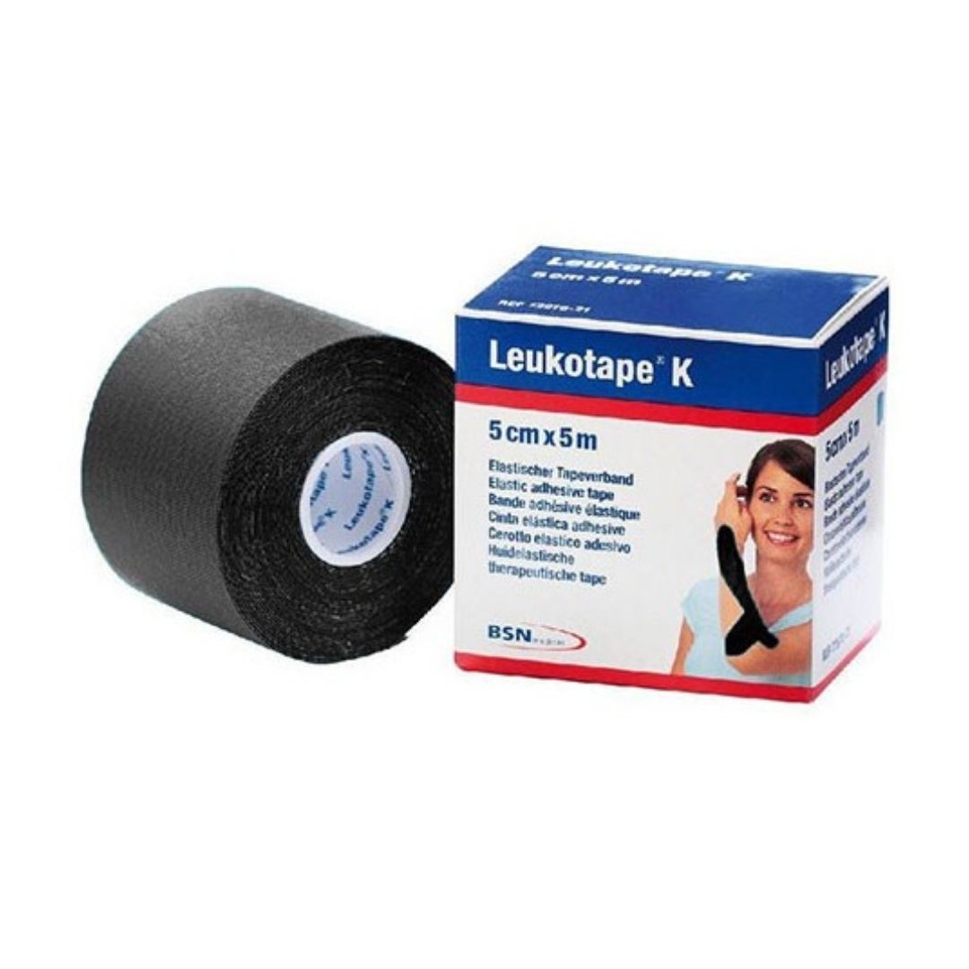 Essity Leukotape K Taping Fisioterapico 5x500 cm Nero