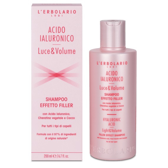 L'erbolario Acido Ialuronico Luce & Volume Shampoo Effetto Filler 200 ml