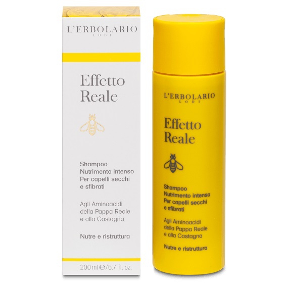 L'erbolario Effetto Reale Shampoo Nutrimento Intenso per Capelli Sfibrati 200 ml