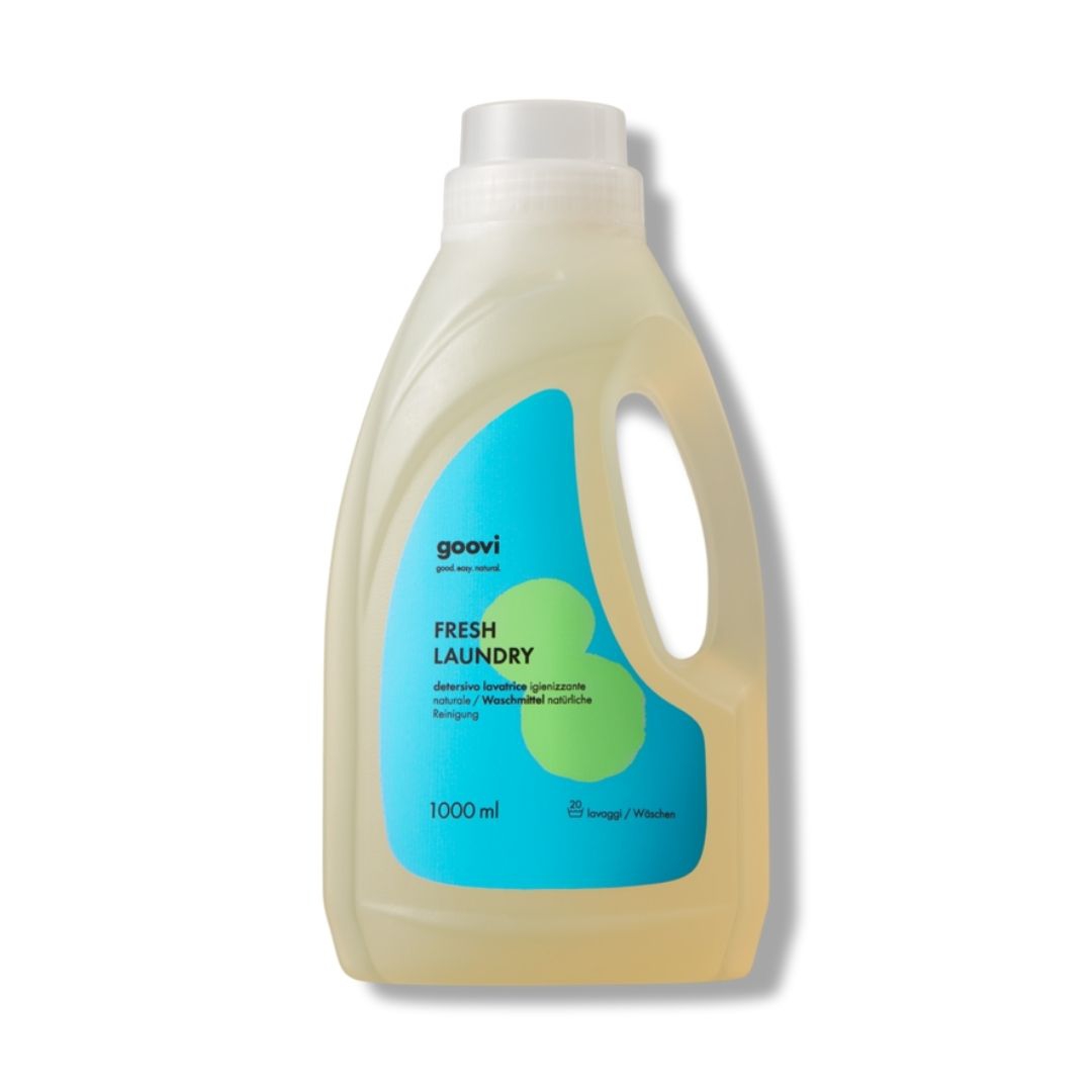 Goovi Detersivo Lavatrice Igienizzante Naturale rimuove macchie e Odori 1 L