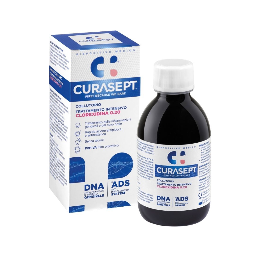 Curasept Collutorio Trattamento Intensivo Clorexidina 0 20 Ads   Dna 200 ml