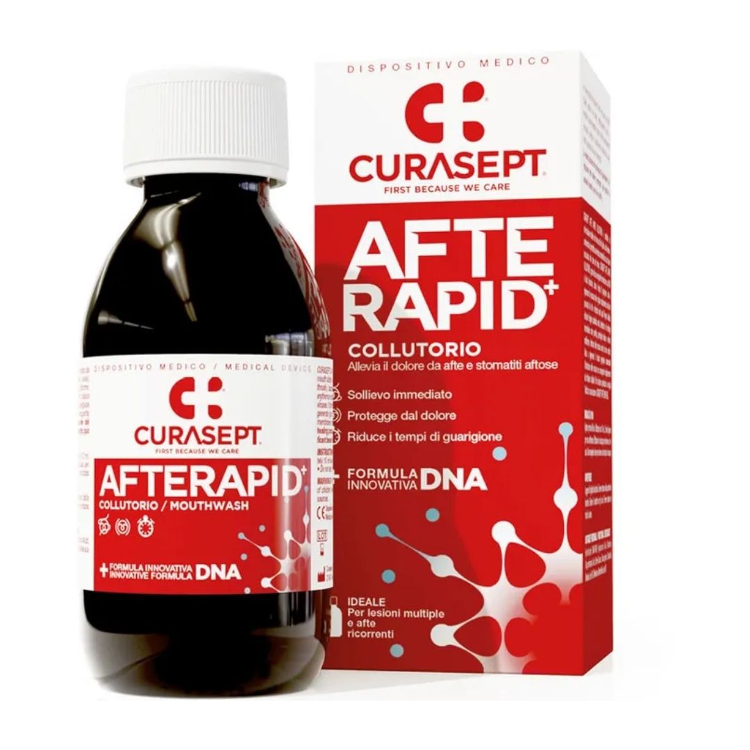 Curasept Collutorio Afte Rapid Dna per Afte e Stomatiti 125 ml