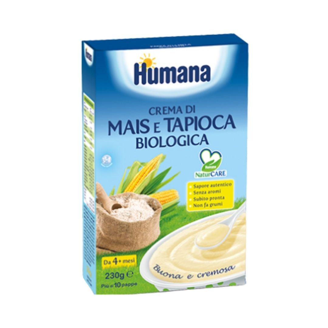 Humana Crema di Mais e Tapioca Biologica Buona e Cremosa 230 g