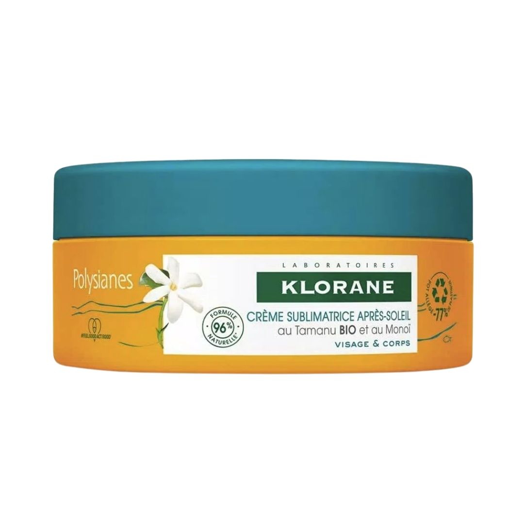 Klorane Polysianes Crema Sublimatrice Doposole Viso e Corpo Tamanu e Monoi 200ml