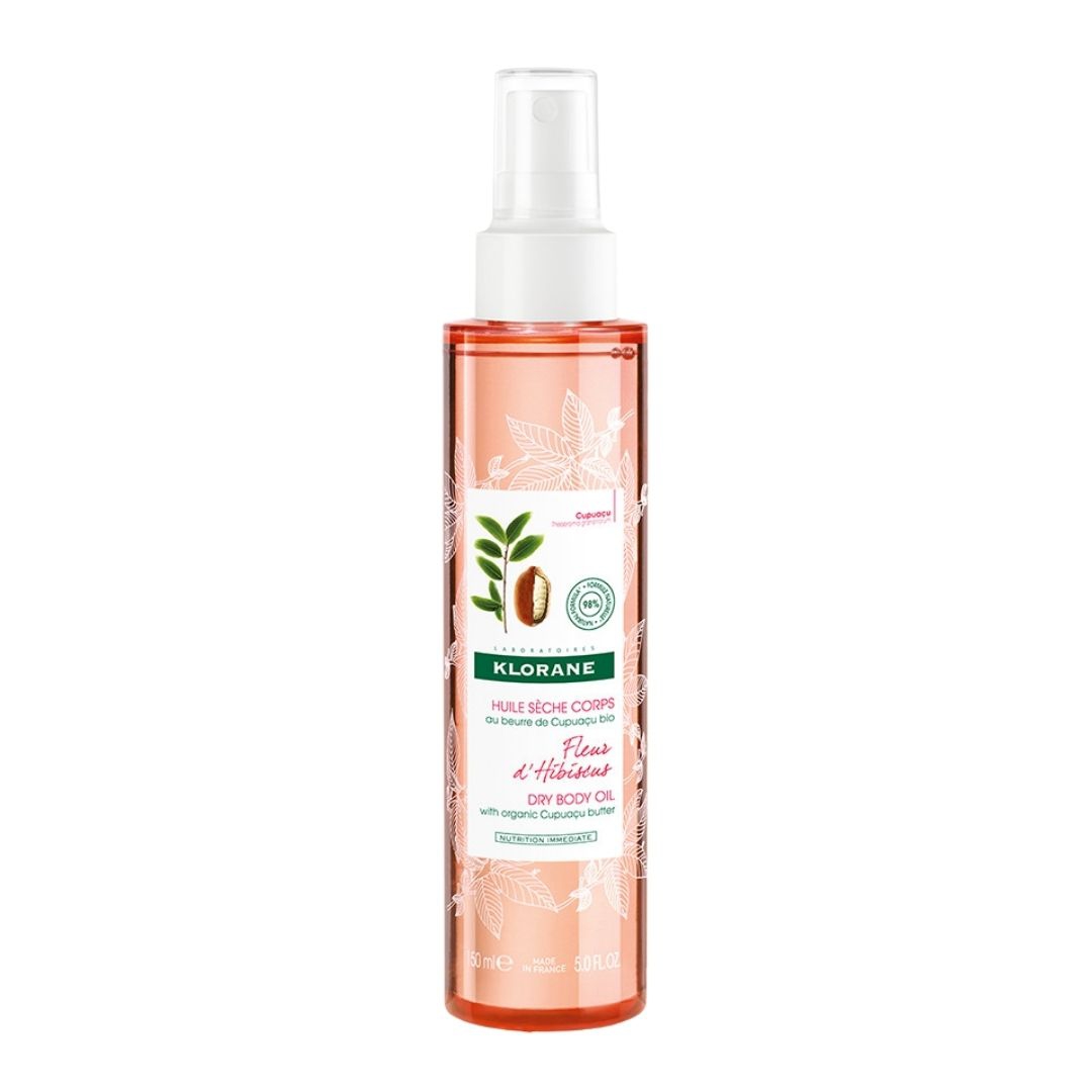 Klorane Olio Secco al Fiore d'Ibisco Corpo e Capelli Nutriente e Idratante 150ml