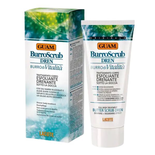 Guam Burro Scrub Dren Esfoliante Drenante Sotto la Doccia 200 ml