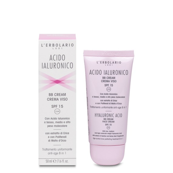 L'erbolario Acido Ialuronico Bb Cream Viso Spf15 Trattamento Antiage 50 ml