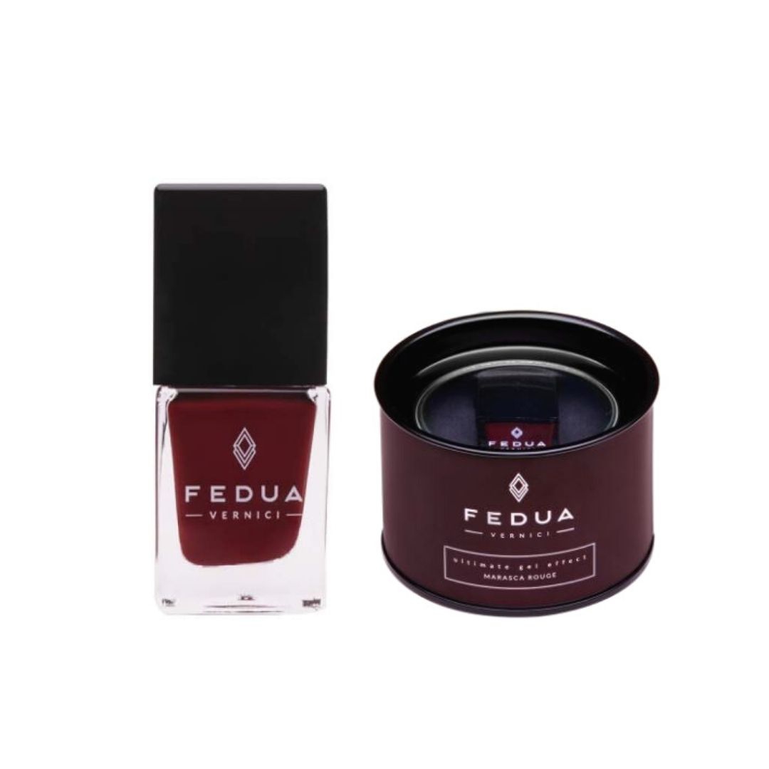Fedua Smalto Effetto Gel Professionale Massima Tenuta Marasca Rouge 11 ml