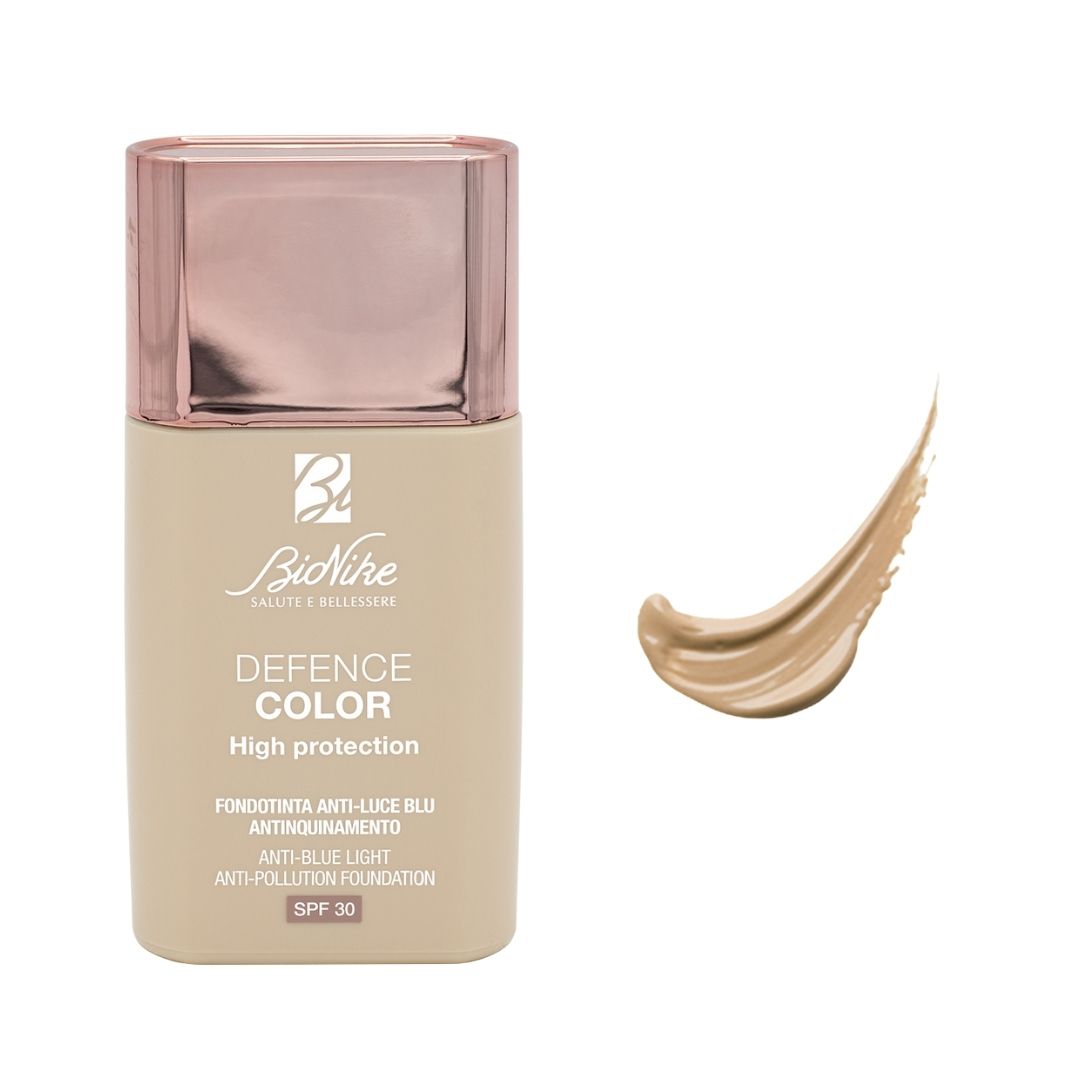 Bionike Defence Color High Protection Fondotinta Anti-Luce Blu 303 Sable 30 ml