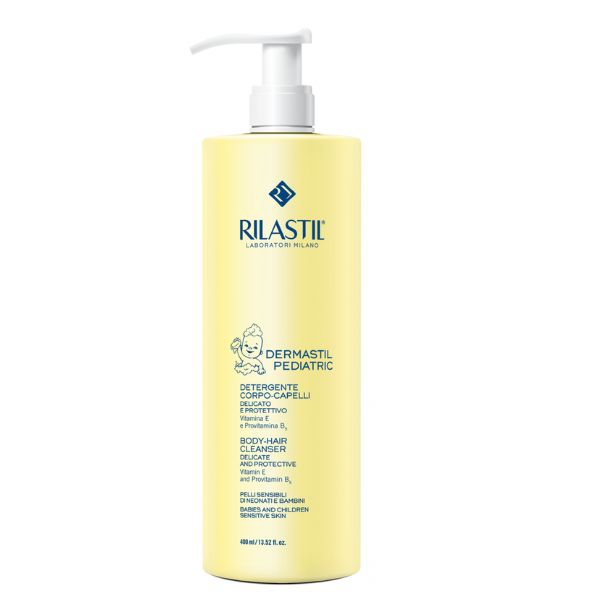 Rilastil Dermastil Pediatric Detergente Delicato per Bambini Corpo Capelli 400ml