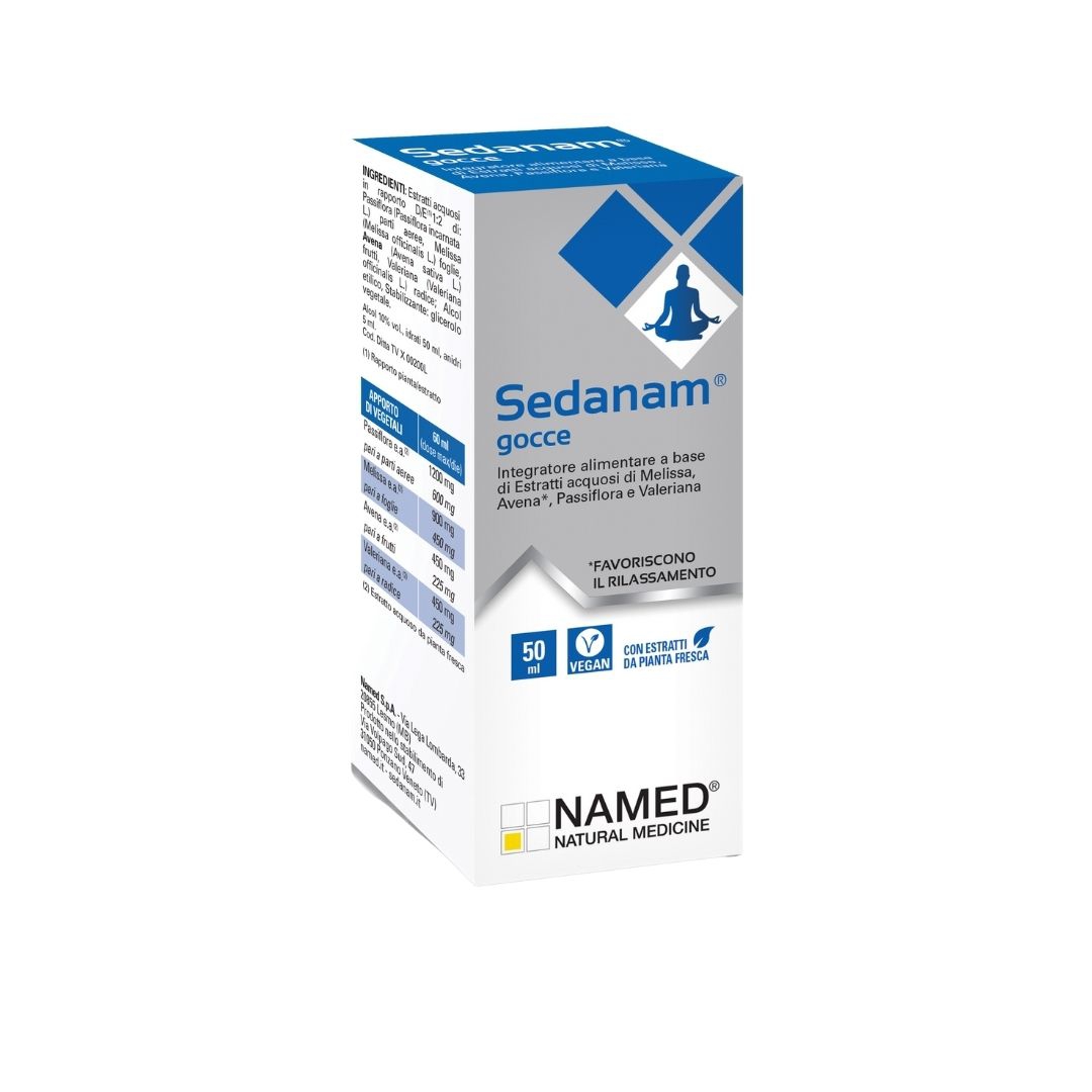 Named SedaNam Gocce Integratore per Favorire il Rilassamento 50 ml