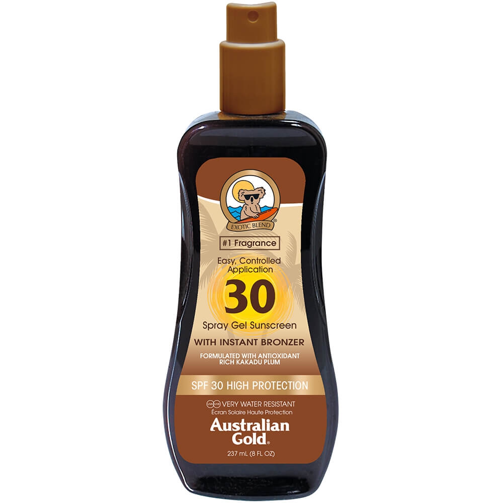 Australian Gold Spf30 Spray Gel Effetto Bronze Nutriente e Protettivo 237 ml