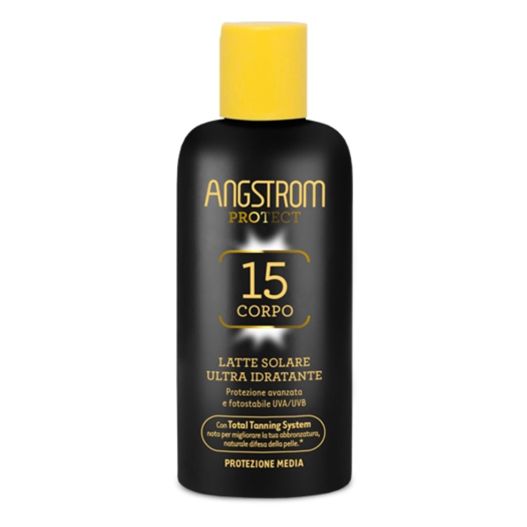 Angstrom Latte Solare Ultra Idratante Protezione Media SPF15 200 ml