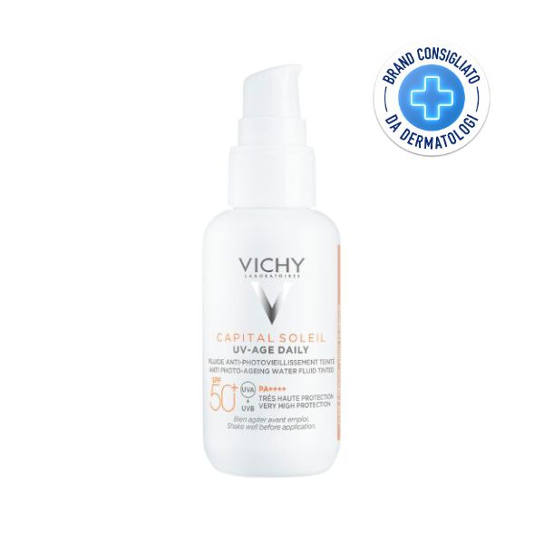 Vichy Capital Soleil Uv-Age Daily Fluido Anti-Fotoinvecchiamento Colorato SPF50