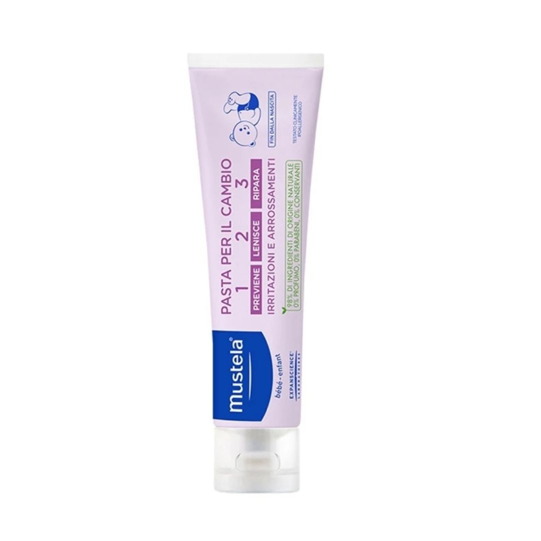 Mustela Pasta Cambio Previene Lenisce e Ripara Azione Anti-Arrossamento 100 ml