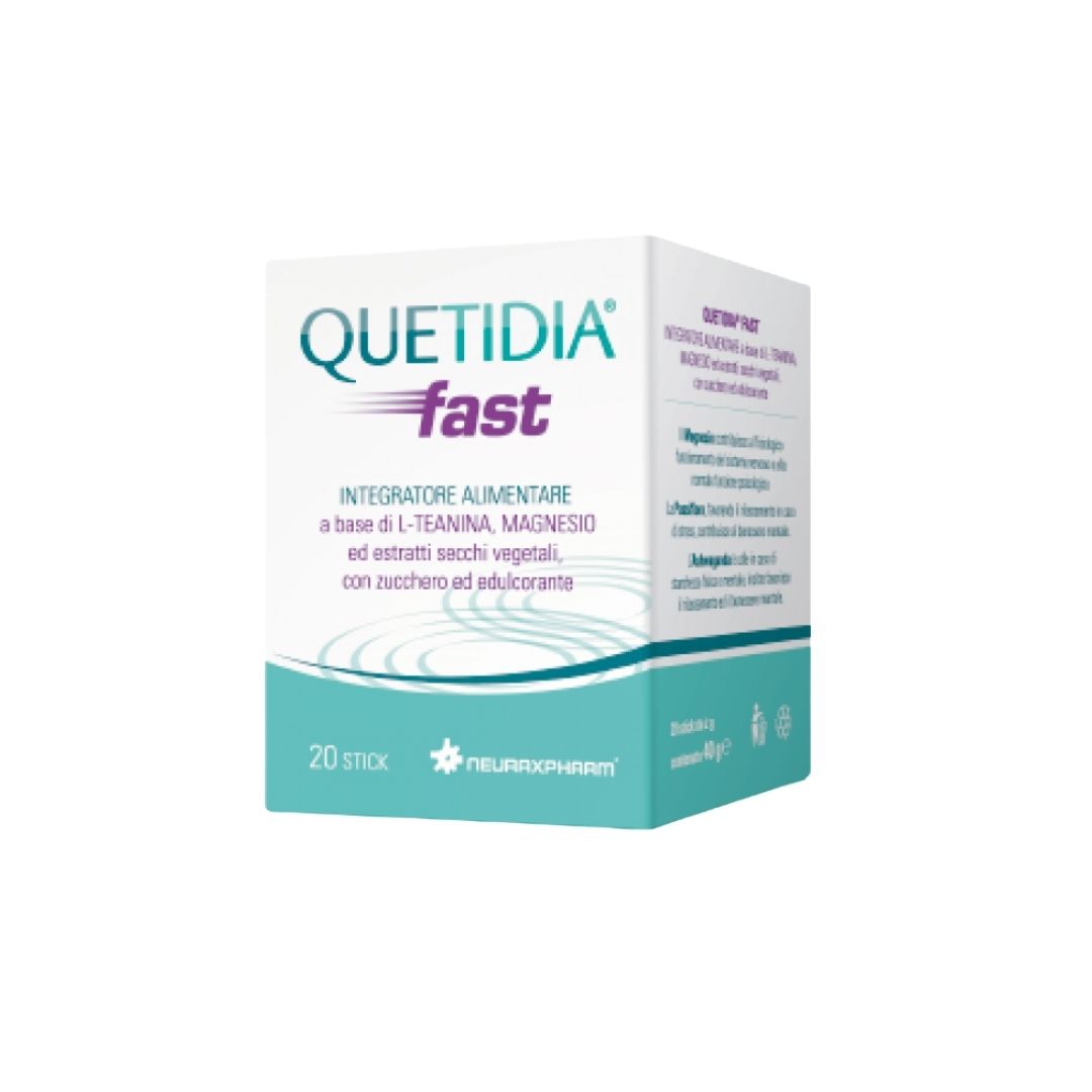 Quetidia Fast Integratore per il Sistema Nervoso e Funzione Psicologica 20 Stick