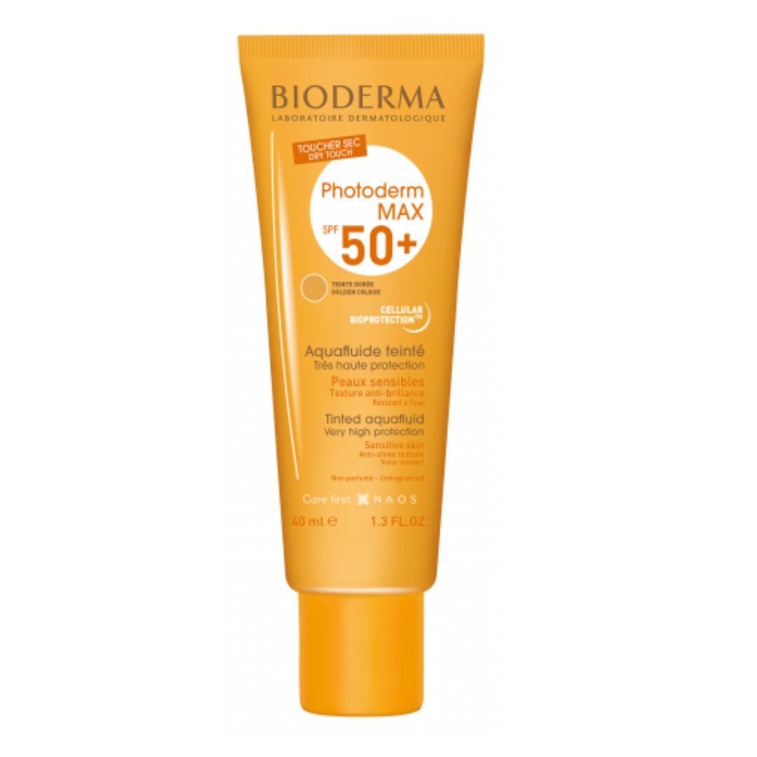 Photoderm Max Aquafluide Tinted Dore Fluido Solare Colorato Spf50 40 ml