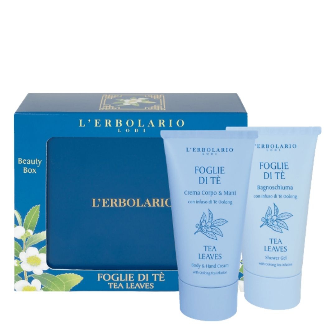L'erbolario Foglie Di Te' Beauty Box Latta Bagnoschiuma + Crema Corpo e Mani