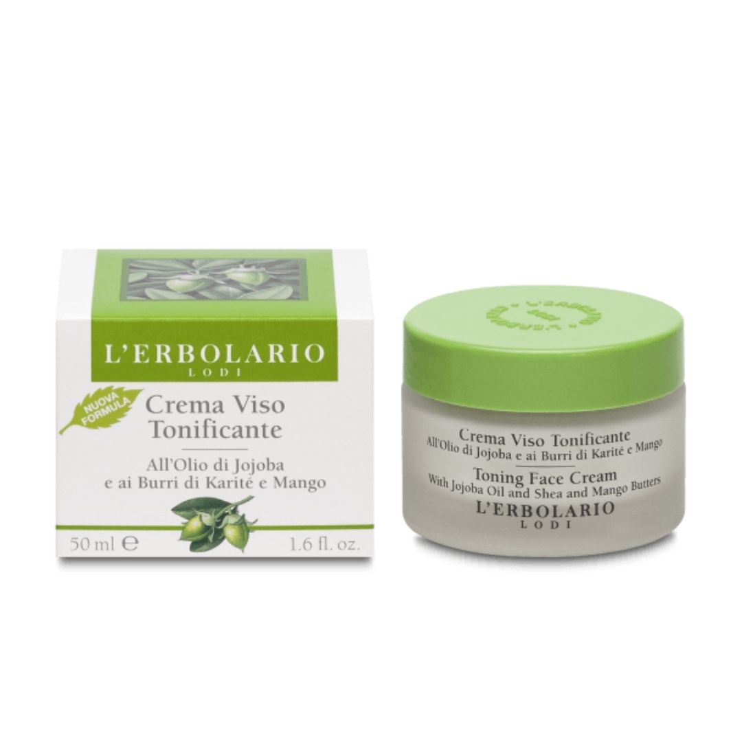 L'erbolario Crema Viso Tonificante con Jojoba E Burro Di Karite' 50 ml