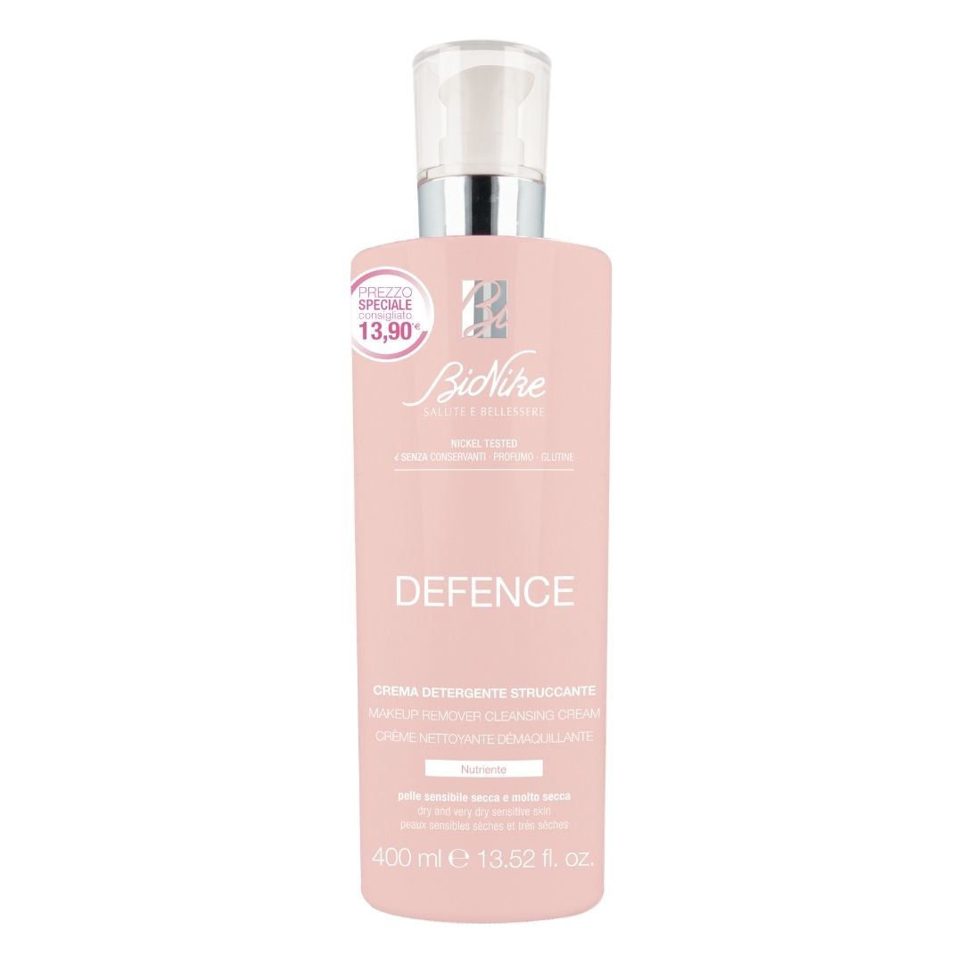 Bionike Defence Crema Detergente Struccante per Pelli Sensibili 400 ml