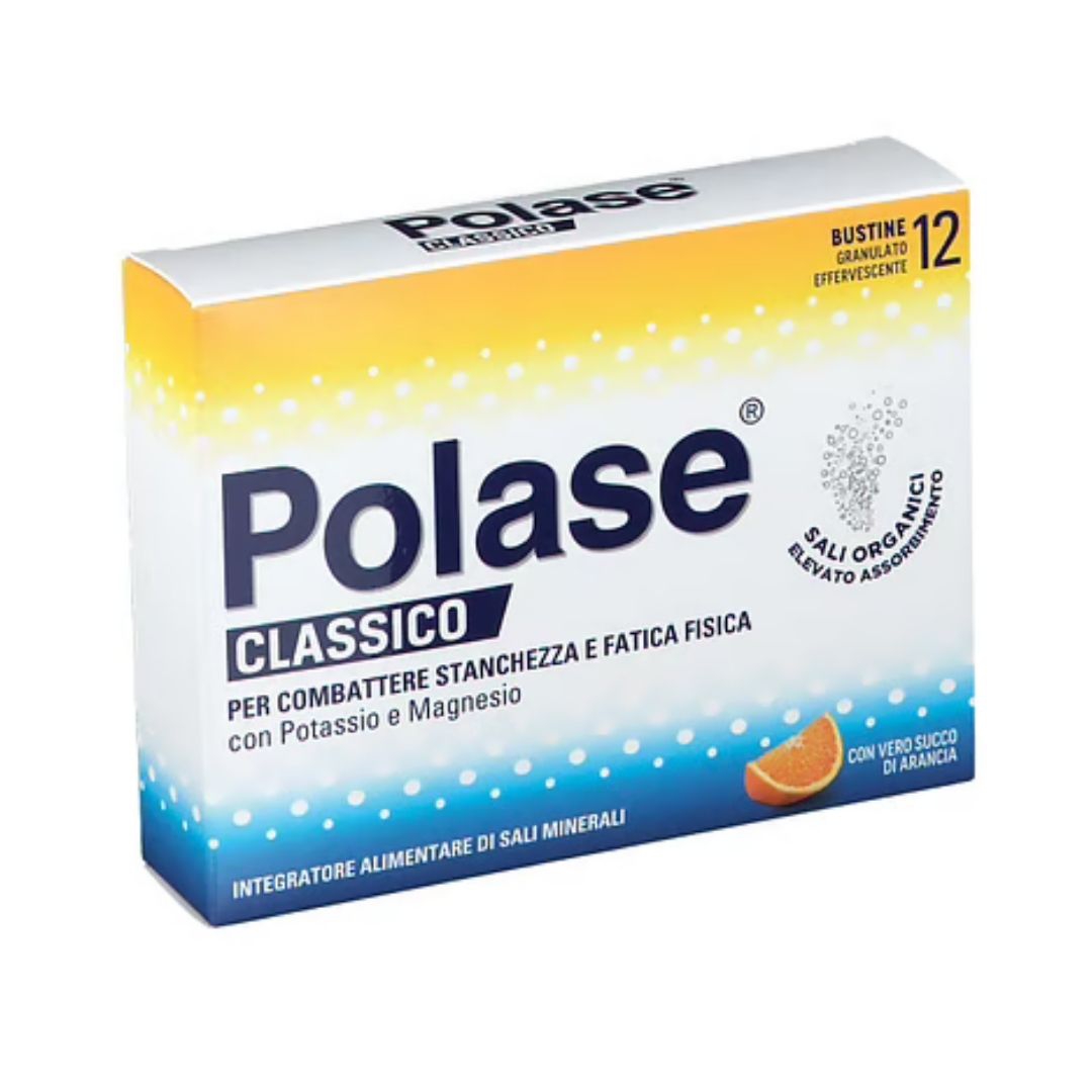 Polase Arancia Integratore per la Stanchezza con Magnesio e Potassio 12 Bustine