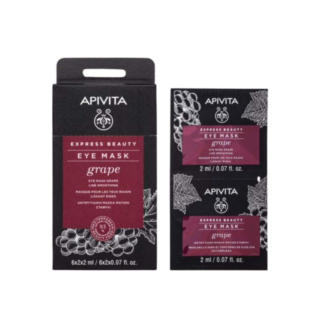 Apivita Express Beauty Maschera Occhi Liftante Estratto d'Uva 2 X 2 ml