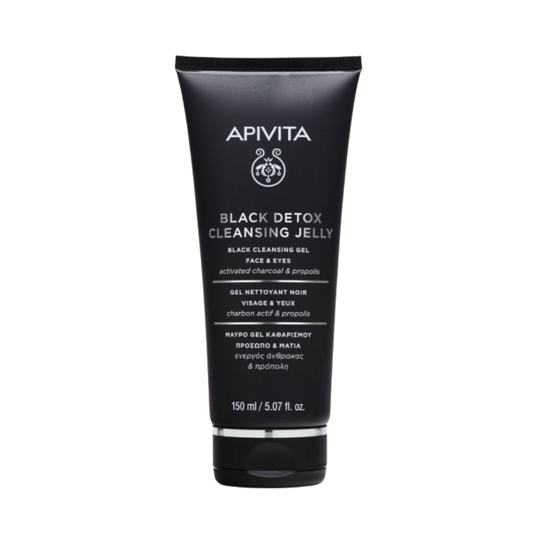 Apivita Black Detox Gel Detergente Nero Viso & Occhi 150 ml