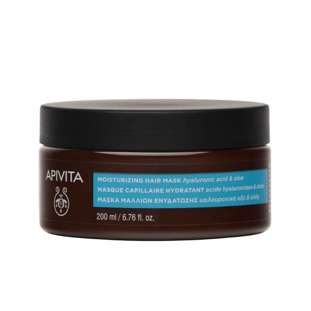 Apivita Hydration Maschera Capelli Idratante Acido Ialuronico ed Aloe 200 ml