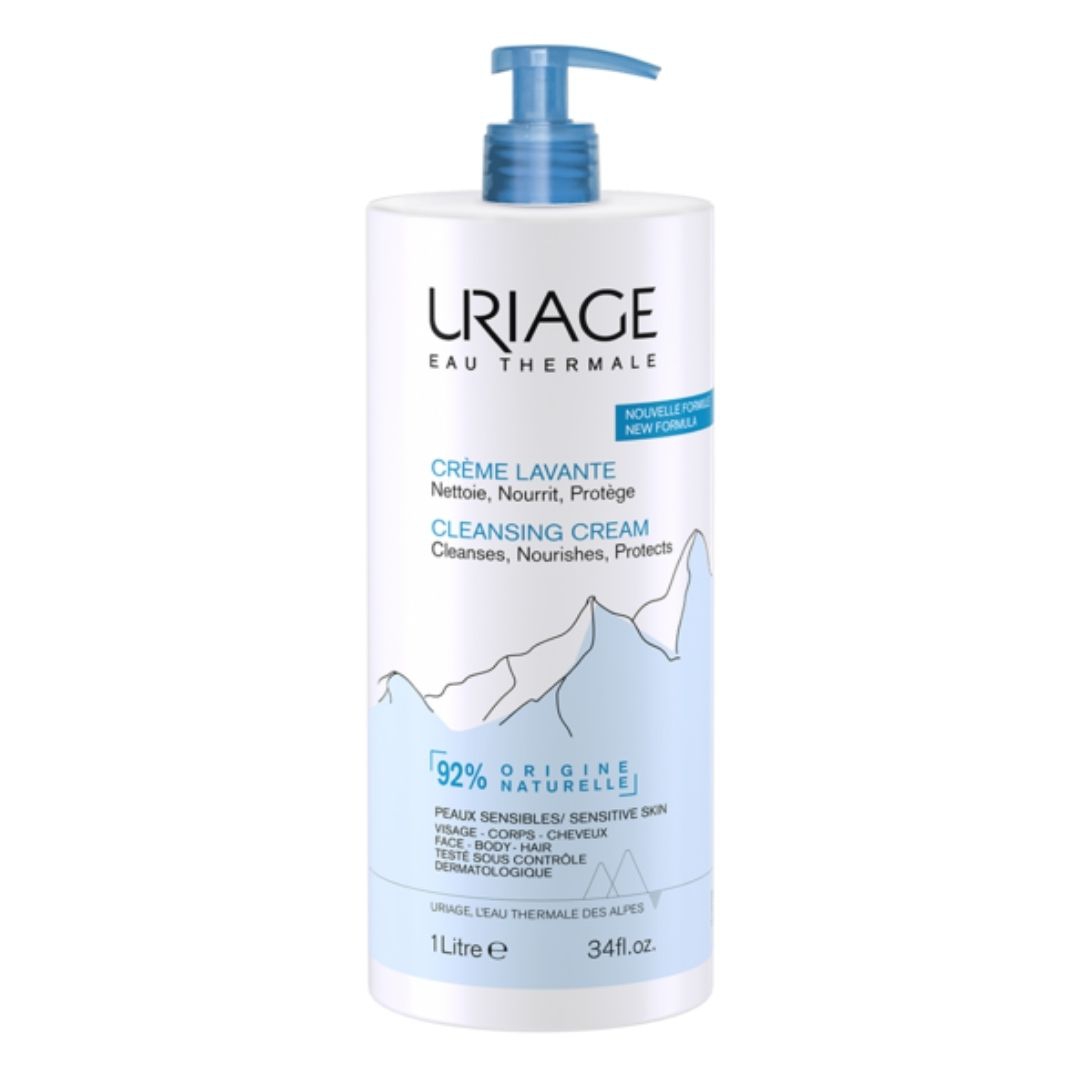 Uriage Creme Lavante Detergente Delicato e Profumato Senza Sapone 1 Lt