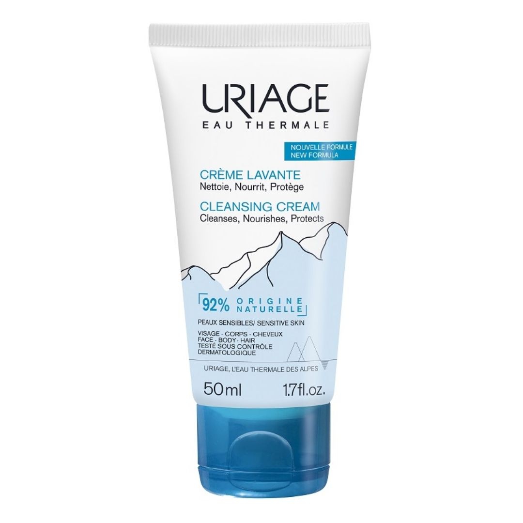 Uriage Creme Lavante Detergente Delicato Viso e Corpo per Pelli Sensibili 50 ml