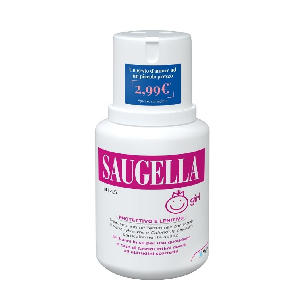 Saugella Girl Detergente Intimo Protettivo e Lenitivo 100 ml