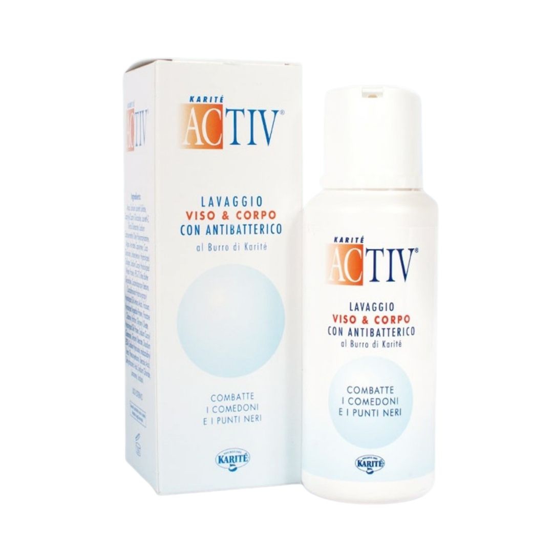 Activ Karit Lavaggio Antibatterico per Viso e Corpo 250ml