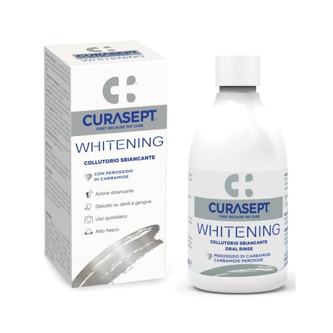 Curasept Whitening Collutorio Sbiancante con Perossido di Ceramide 300 ml