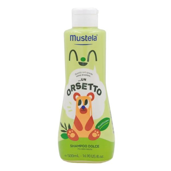 Mustela Shampoo Delicato per Bambini Viso, Corpo e Capelli 500 ml