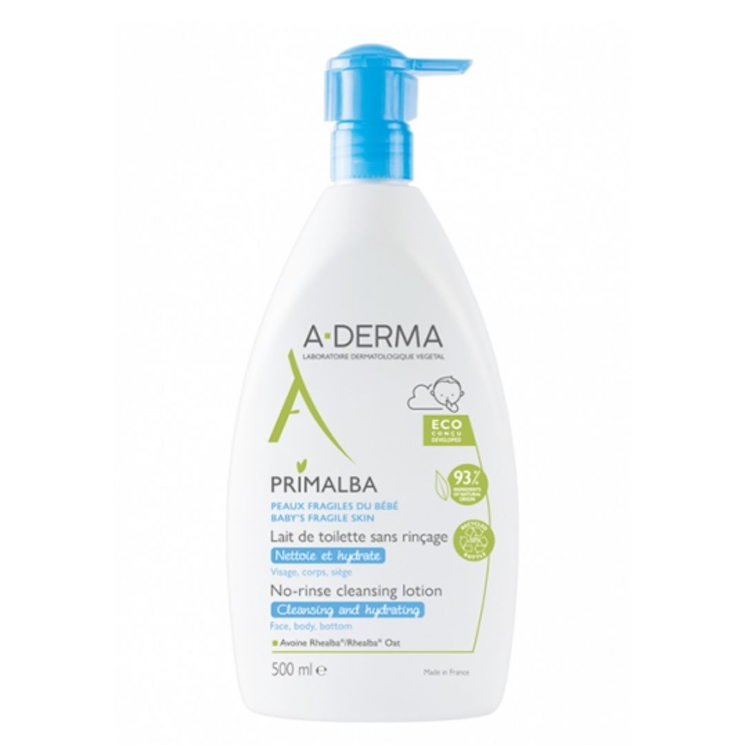 A-Derma Primalba Latte Detergente Delicato e Lenitivo per Neonati 500 ml