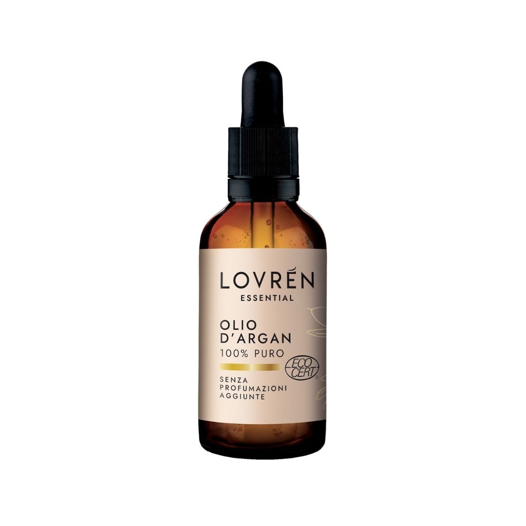 Lovrn Essential Argan Oil 100% Puro Nutritivo Rigenerante Idratante 30 ml