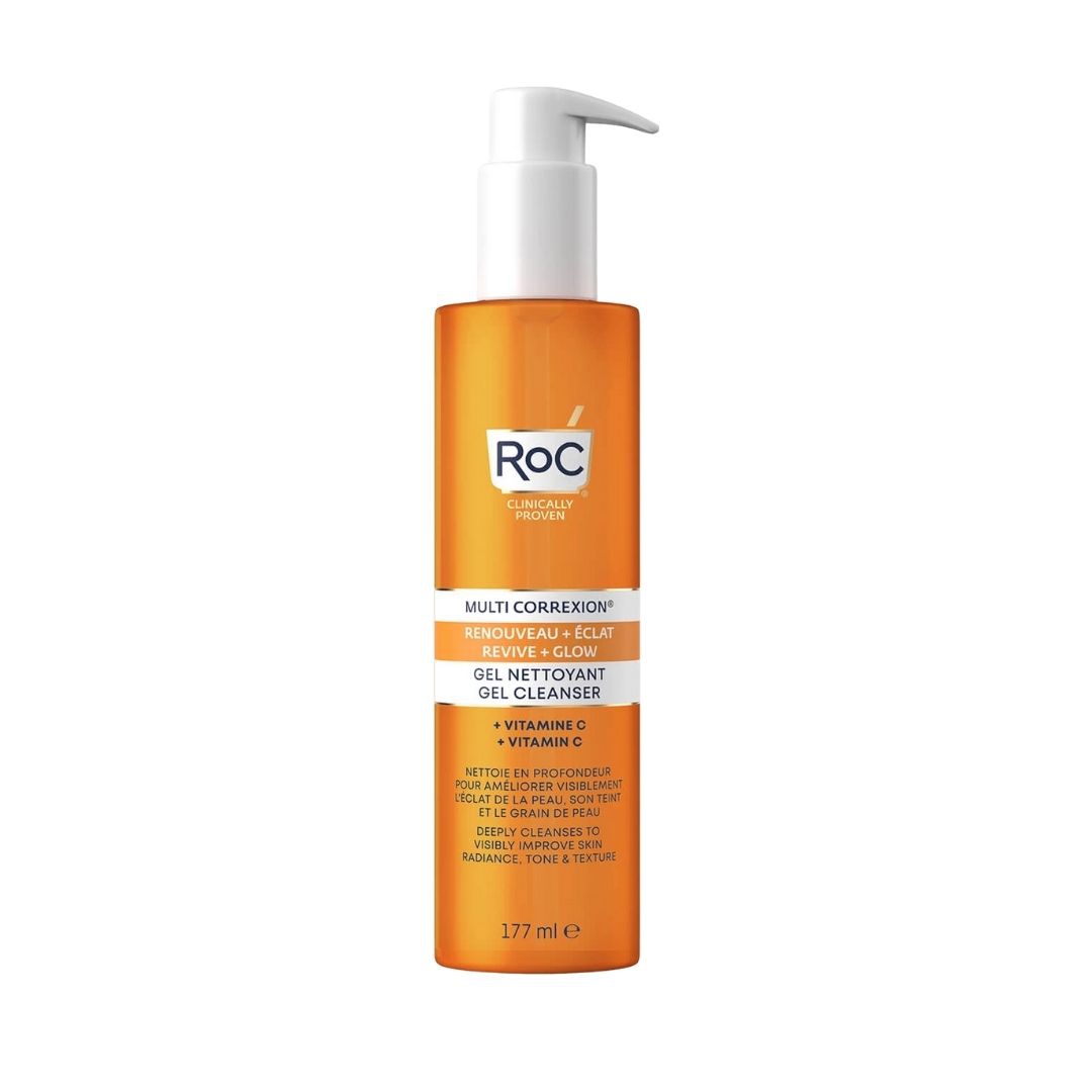 Roc Multi Correxion Revive   Glow Gel Detergente Viso Delicato 177 ml