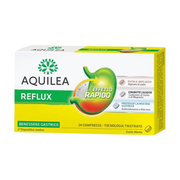Aquilea Reflux Per Reflusso Gastroesofageo E Iperacidit 24 Compresse