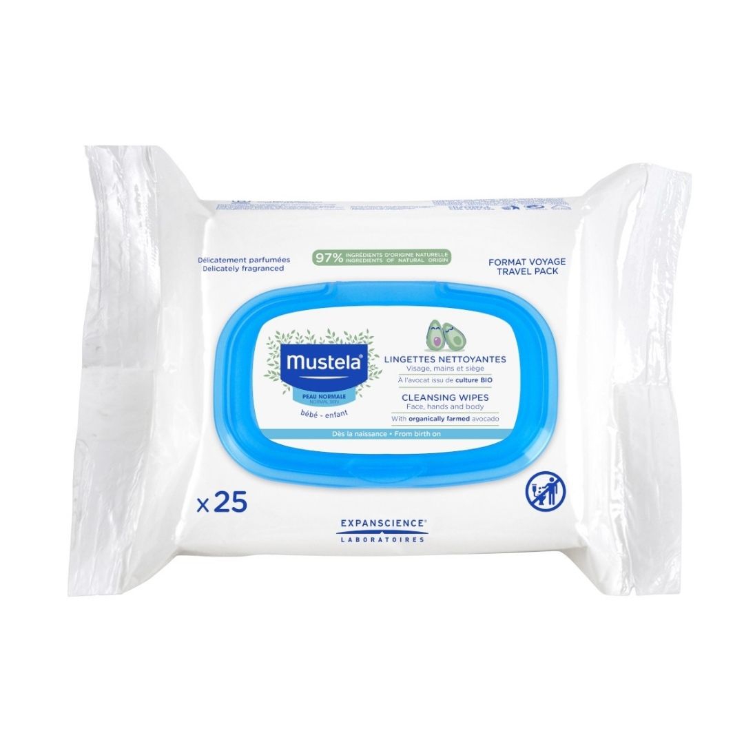Mustela Salviette Multiuso per Bambini 25 Pezzi
