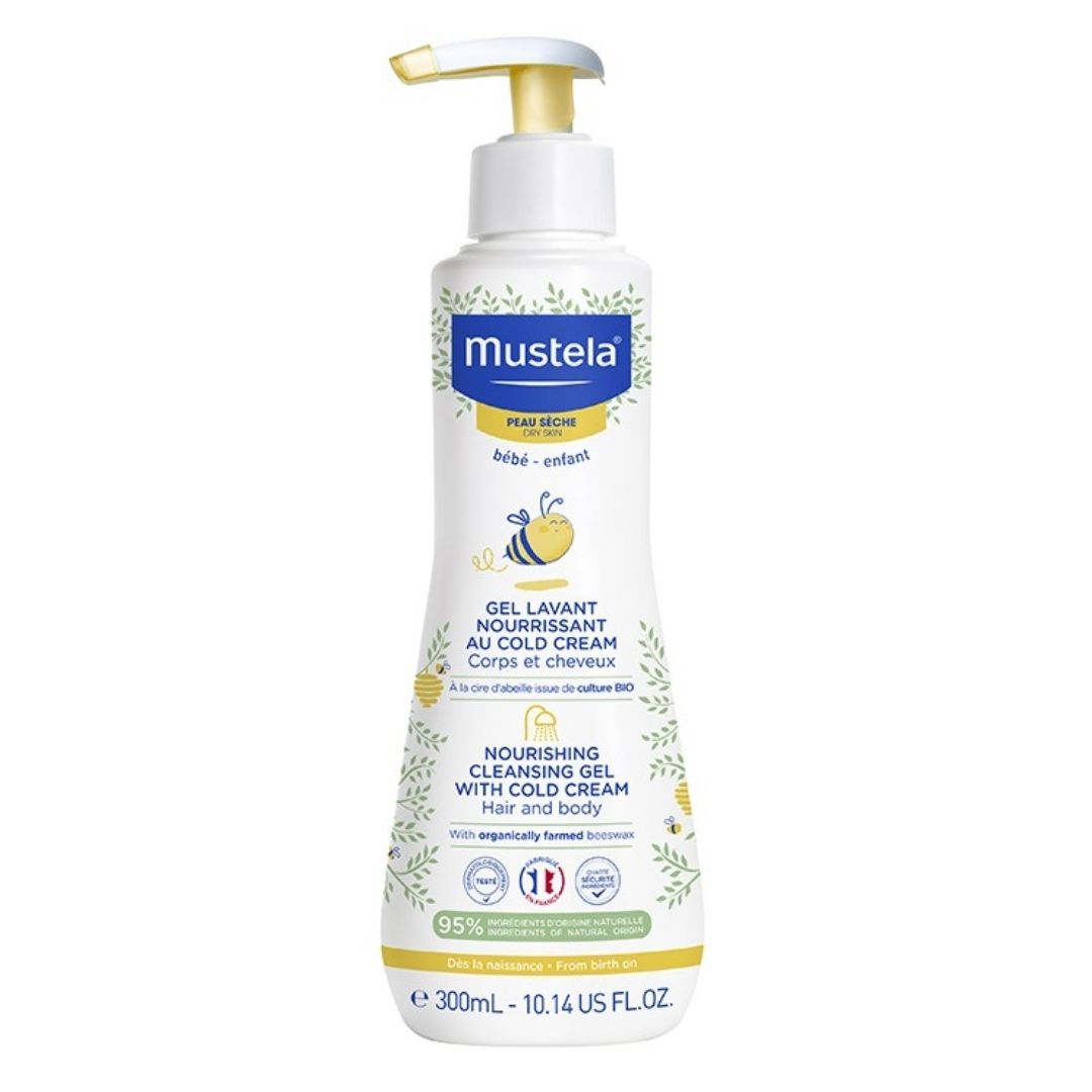 Mustela Detergente Nutriente alla Cold Cream per Pelle Secca 300 ml