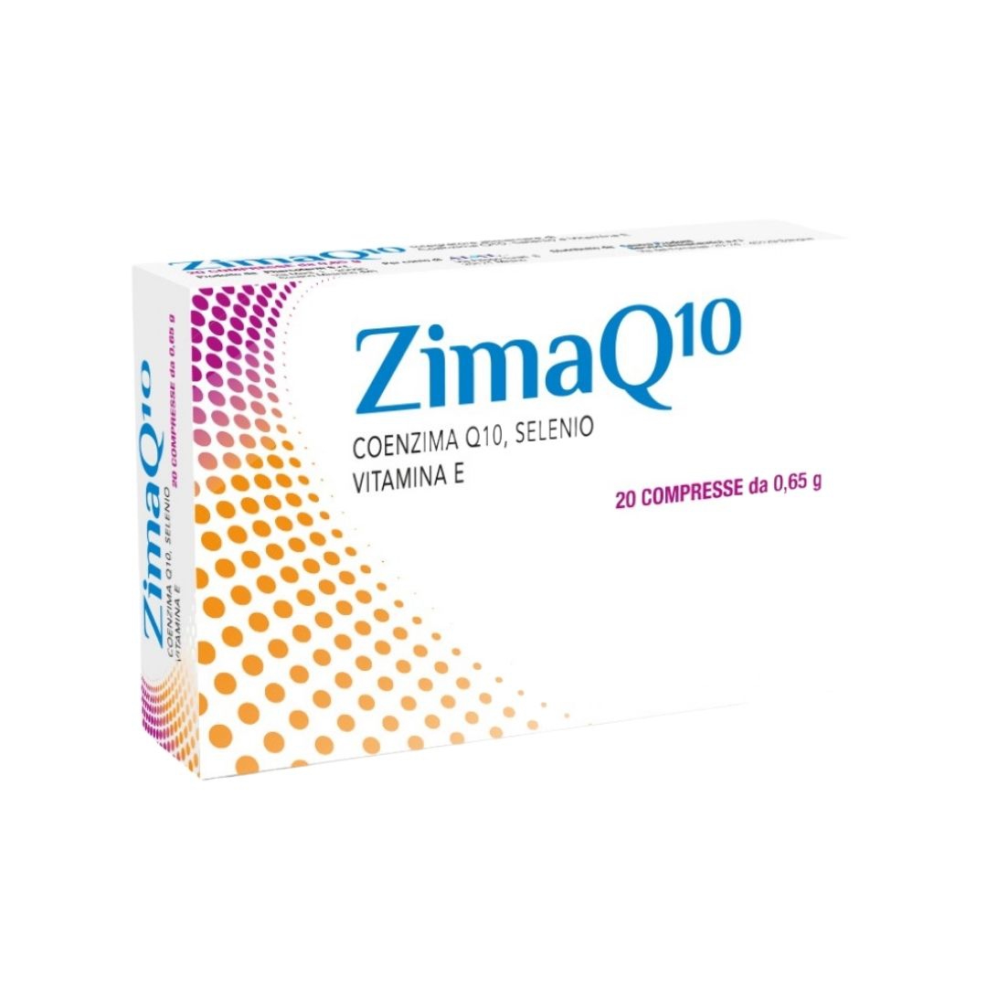 Zimaq10 Integratore Alimentare di Coenzima Q10, Vitamina E, Selenio 20 compresse
