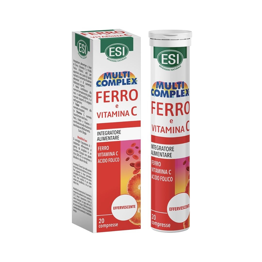 Esi Multicomplex Integratore di Ferro e Vitamina C 20 compresse effervescenti