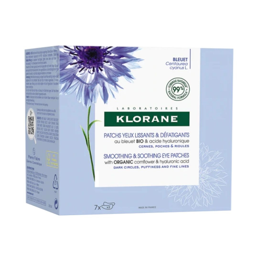 Klorane Patch Occhi al Fiordaliso BIO Delicati, Leviganti e Rivitalizzanti 7 pz