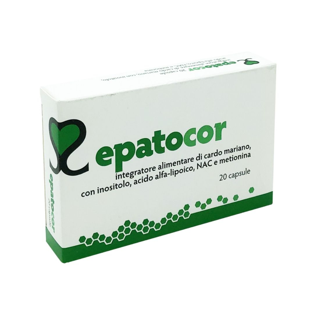 Epatocor Integratore per le Funzionalit Epatiche Antiossidante 20 capsule