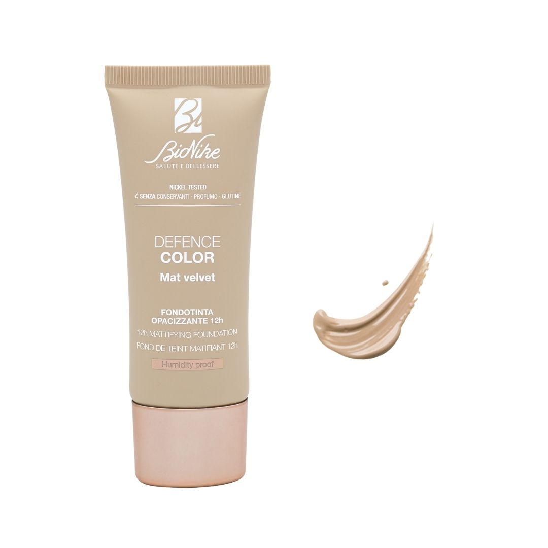 Bionike Defence Color Mat Velvet Fondotinta Opacizzante 12h 402 Creme 30 ml